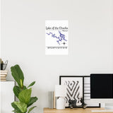 Lake of the Ozarks Missouri Detailed Map Poster — designed by GeoGearCo and produced by Zazzle