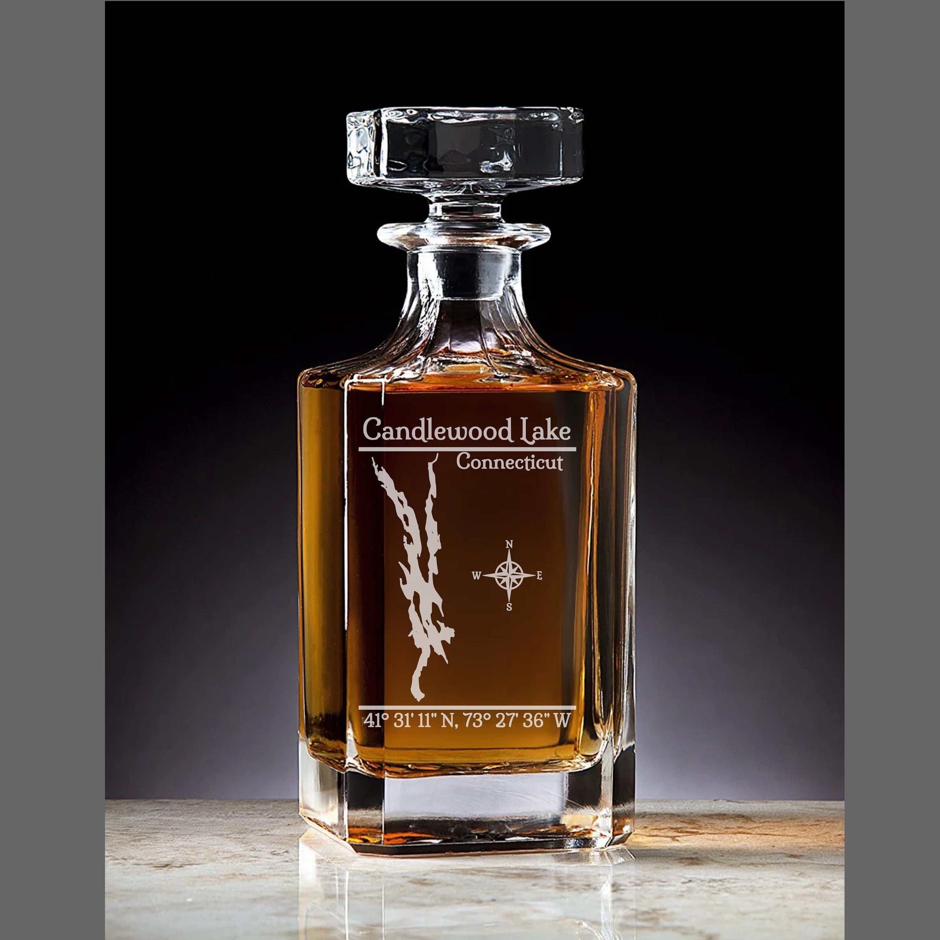 Candlewood Lake Custom Decanter