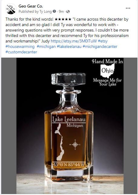 Candlewood Lake Custom Decanter