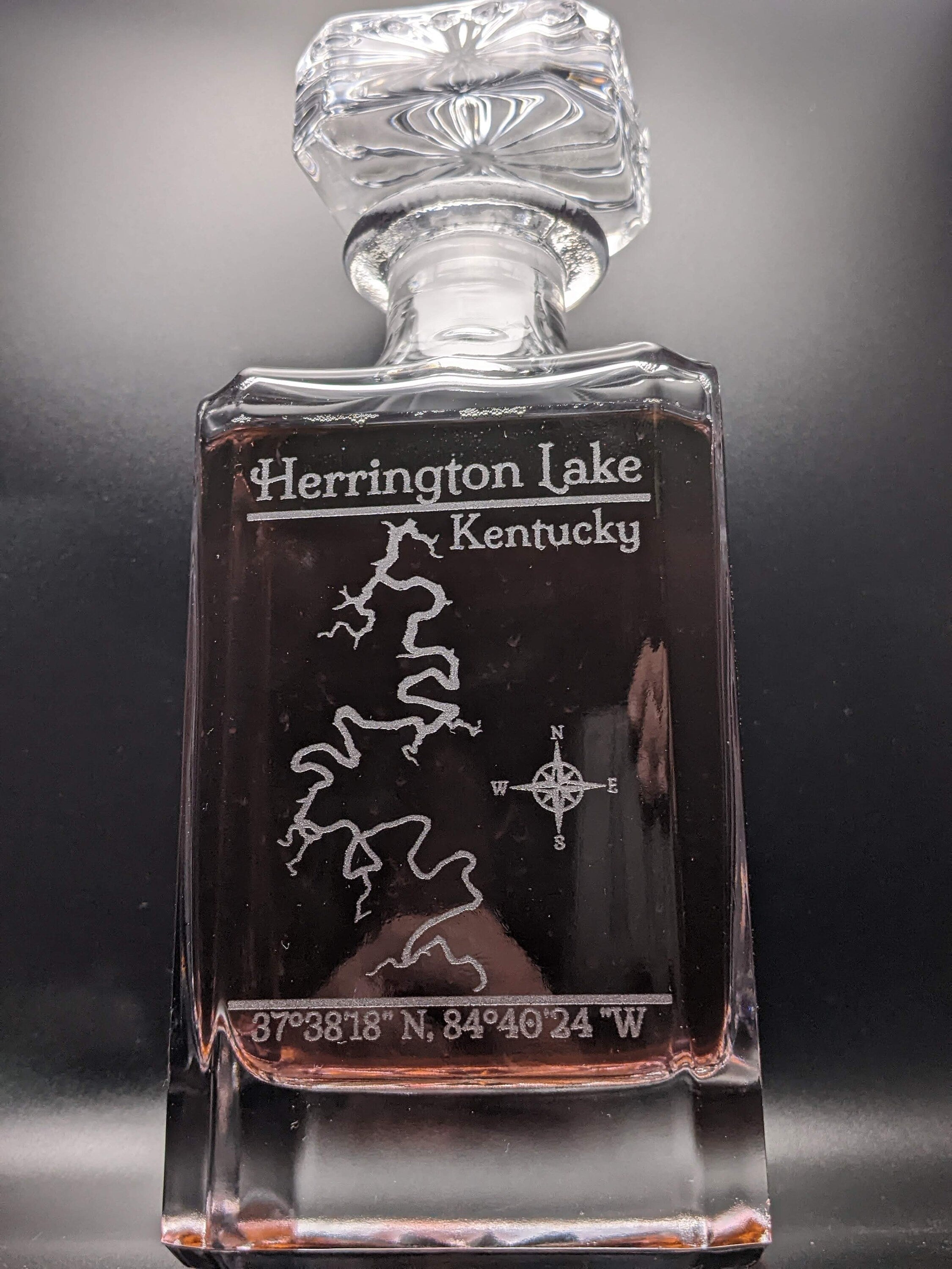 Herrington Lake Custom Decanter